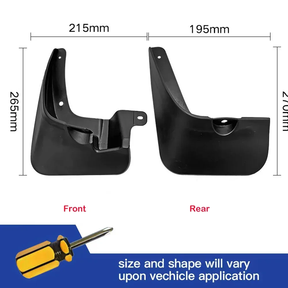 Car Mud Flaps For Kia Rio 2006-2011 New Pride 4-Door Sedan Mudflaps Splash Guards Mud Flap Mudguards Fender 2007 2008 2009 2010