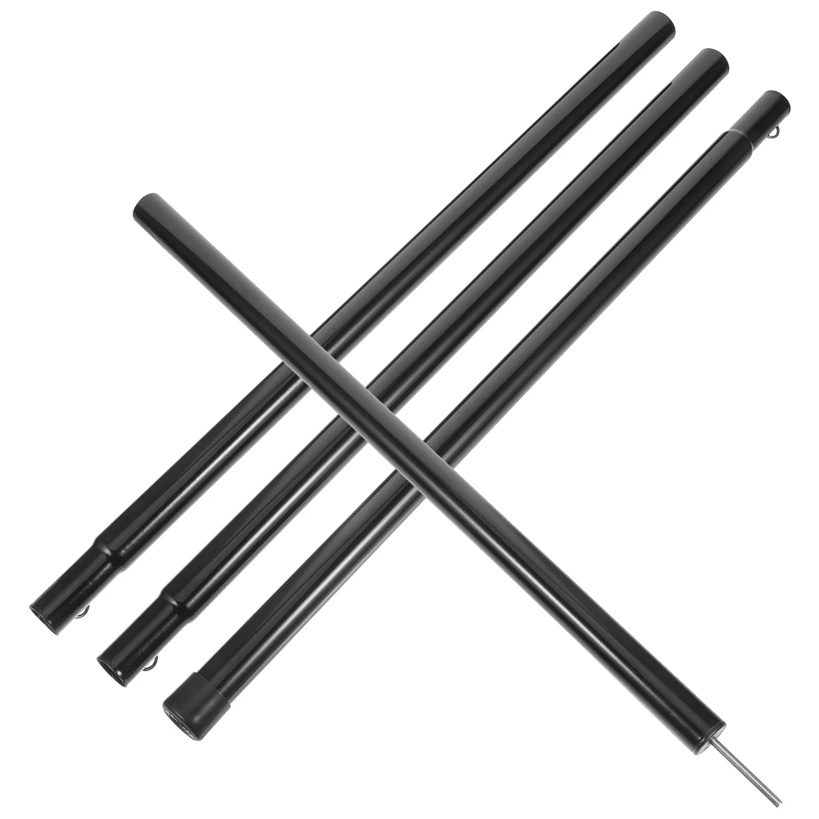 

25mm Canopy 2.1m 4 Sections Iron Tent Support Rod Black Tent Support Supply Camping Accessories Lightweight Anti Rust