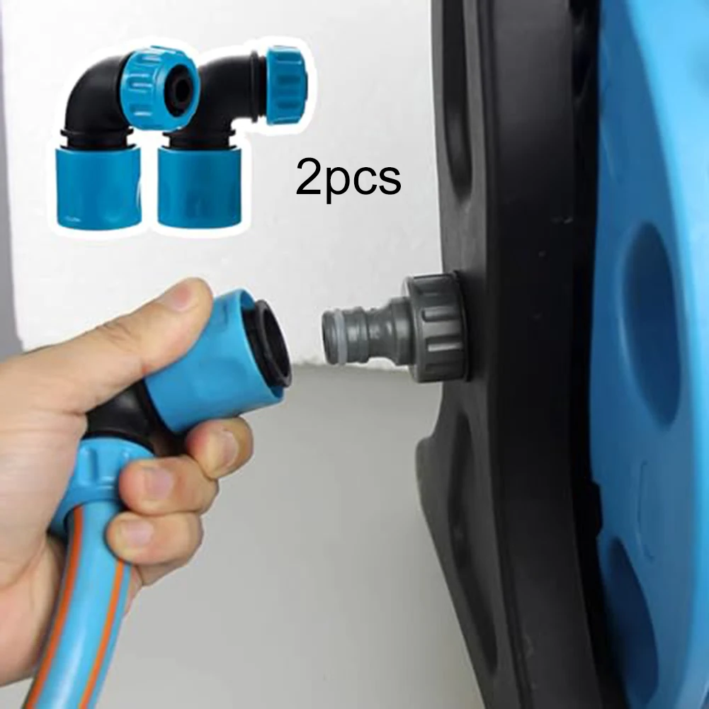

2Pcs Garden Hose Joint Elbow Quick Connectors Sprinklers For Garden Irrigation Car Wash 1/2 Hose Household Garden Watering