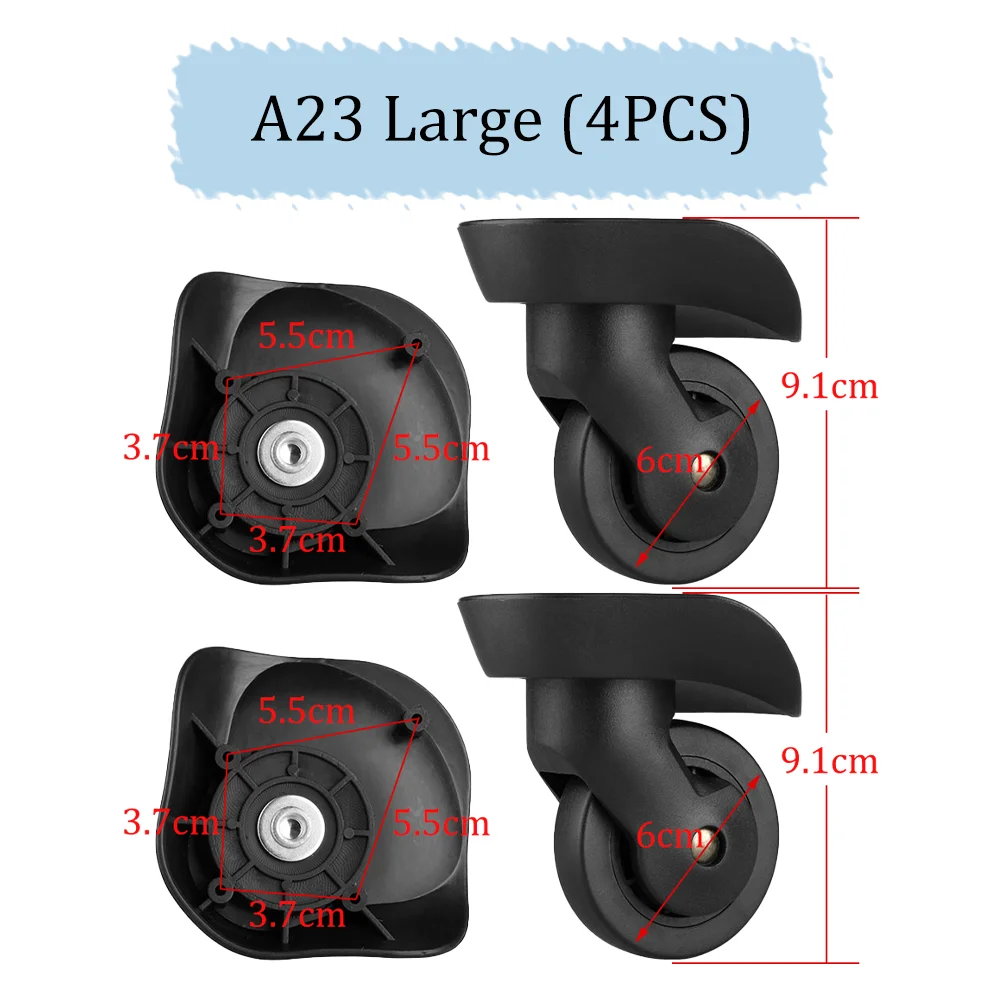 Für samsonite gepäck zubehör rad koffer gepäck kardanrad ersatz hong sheng a23 reise zubehör glatt