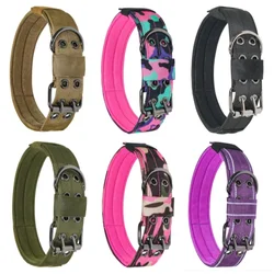 Adjustable Pet Collars Nylon Dog Collar for Small Medium Large Dogs Breathable Puppy Cat Necklace Pet Military Dog Accessories