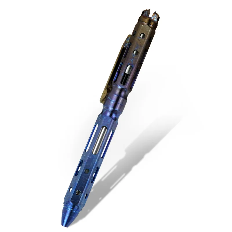 

New Titanium Alloy Tactical Pen Bolt Action Stress Relief EDC Writing Tool for Outdoor Camping Hiking Survival Gear