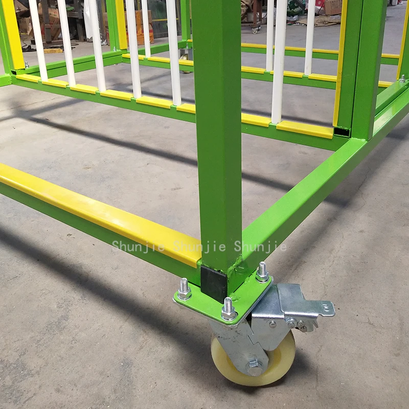 Factory Price 3m High Finished Door Leaf Storage Rack Sheet Metal Rack Movable Storage Rack