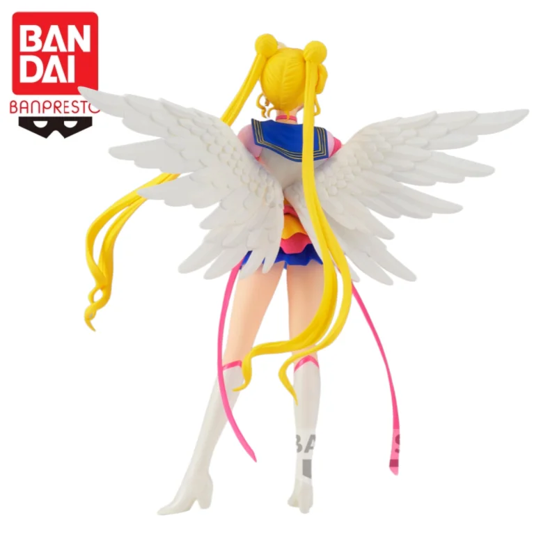 In Stock Bandai Original Banpresto Pretty Guardian Sailor Moon Tsukino Usagi Action Figure Model Doll Brand New Boxed - view 3