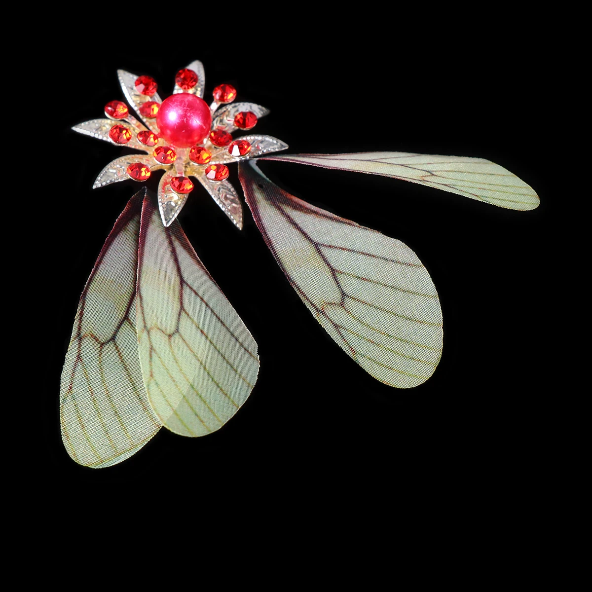 

20 Pcs Accessories Yellow Dragonfly Wings Hanging Decoration Miss Artificial Earrings