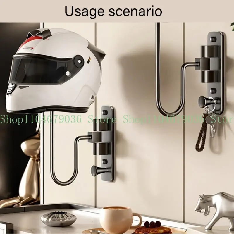 

652F Практичная витрина для шлемов, вешалка, решение для хранения для семей и магазинов, станций технического обслуживания.