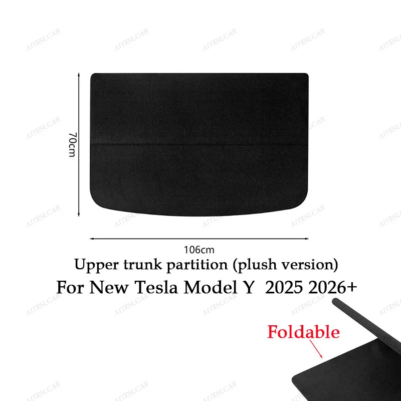 Kofferbak Cargo Cover Voor Tesla Model Y Juniper 2025, Gordijn Achterbagagedrager Intrekbare Partitie Baffle Plaat Extra Opslag