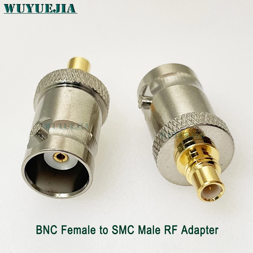 2 قطعة/الوحدة RF محول SMC ذكر التوصيل إلى Q9 BNC أنثى جاك RF موصل محوري 50ohm النحاس المستخدمة في تطبيقات RF والميكروويف