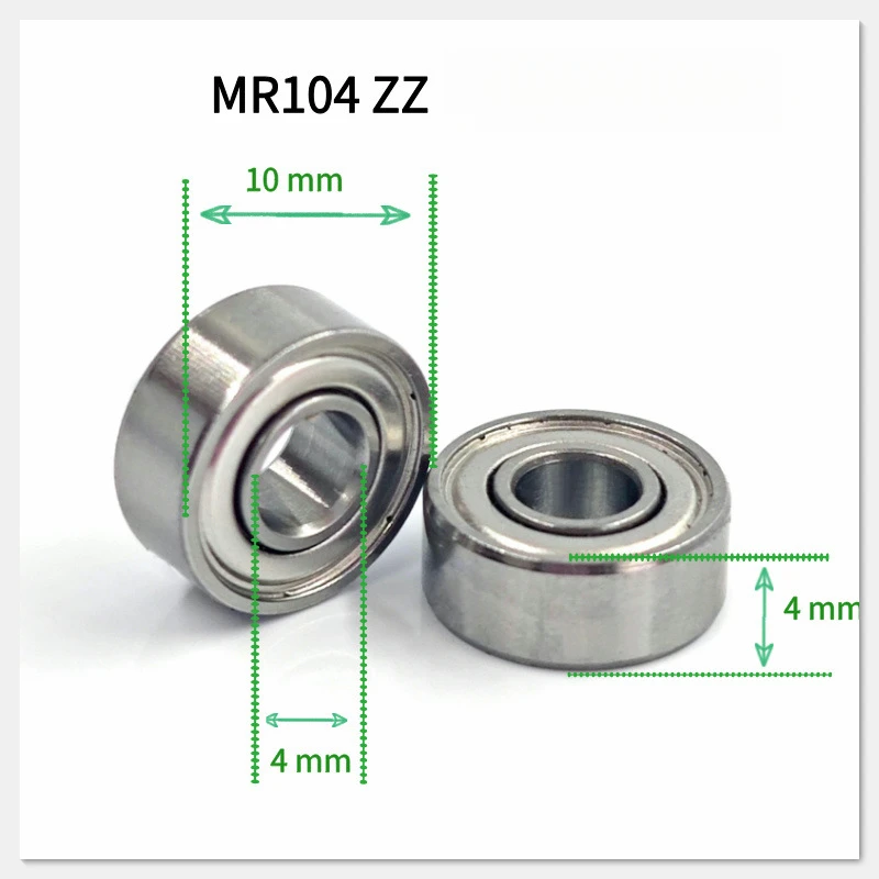 10Pcs MR52‑MR126ZZ Series Miniature High‑Speed Low‑Noise Deep Groove Ball Bearings Double Metal Shielded Small Bearings