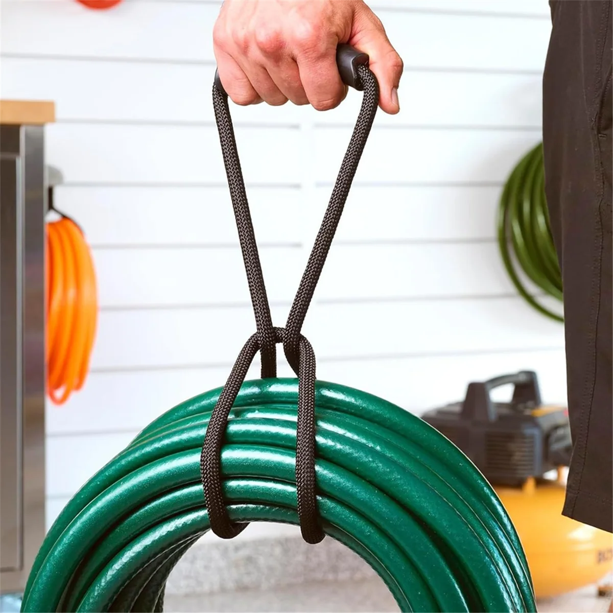 

Y31A 5pcs Storage Strap Heavy-Duty Hook and Loop Cord Carrying Strap,and Organizer with Handle for Pool Garden Hoses Cables