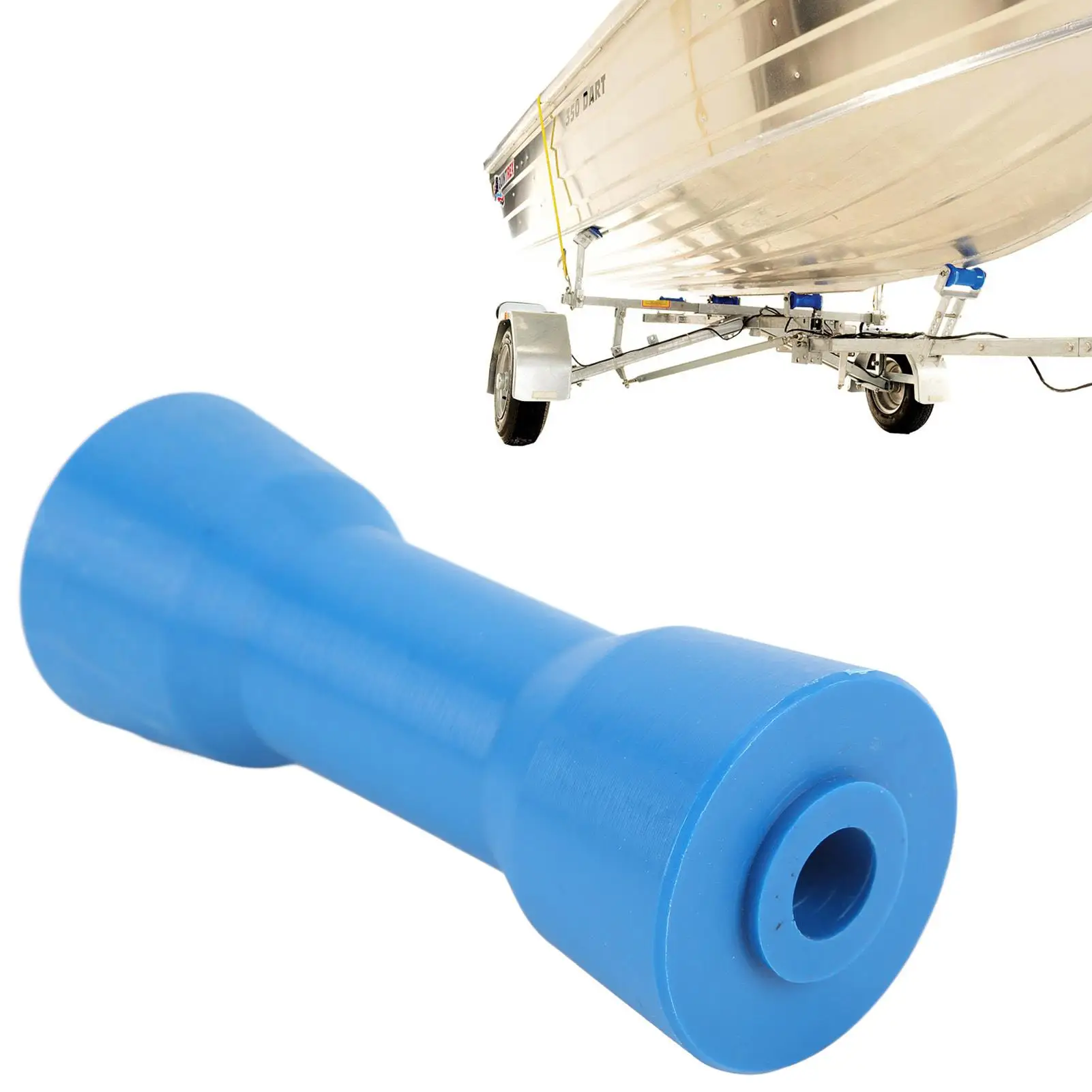 Boat Accessories Keel Roller Blue PVC for marine Durable Shaft Keel Roller 160mm Self Centering for trailers Boats