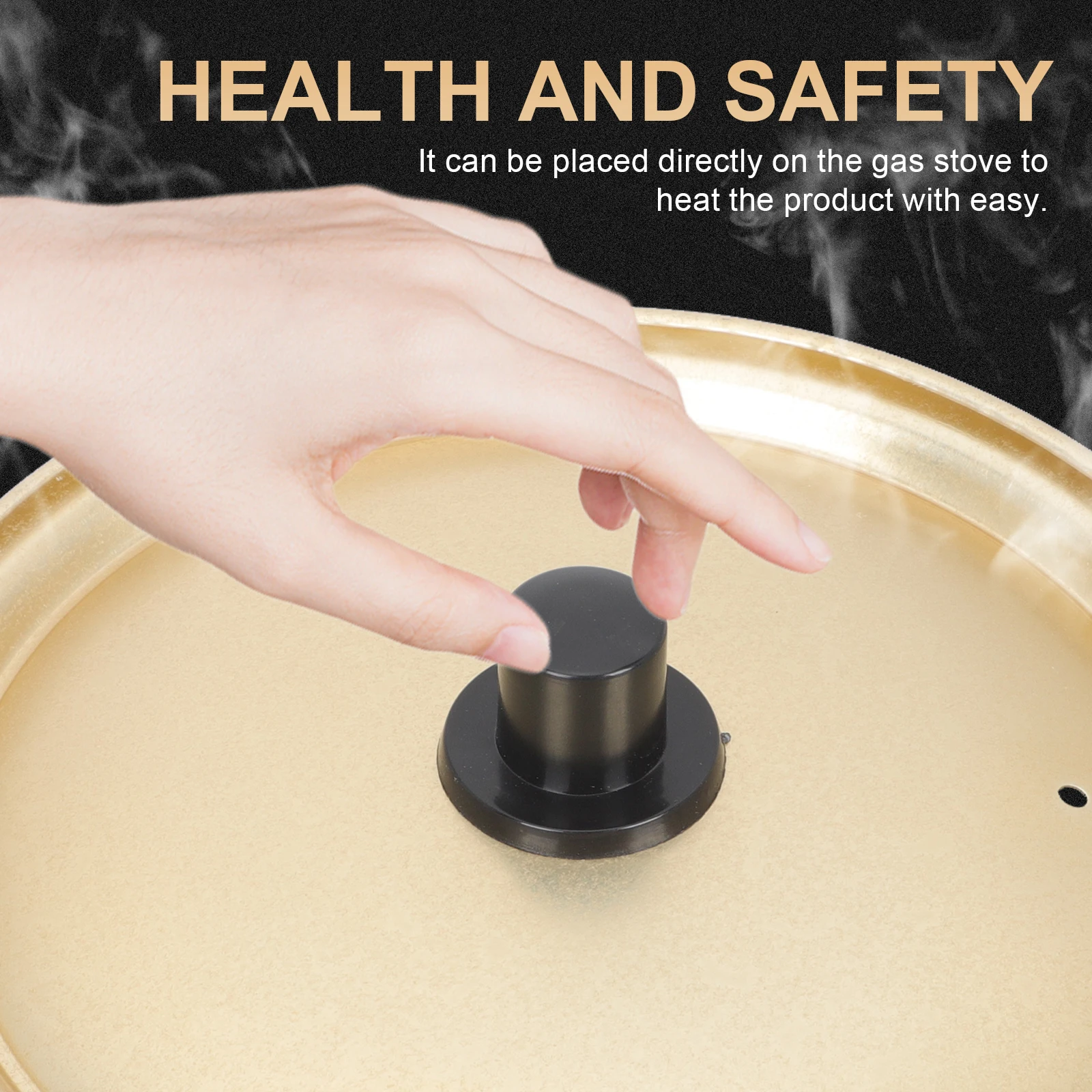 

Aluminum Instant Noodles Pot Double Handle Porridge Soup Pot Lightweight Waterproof Easy With Gas