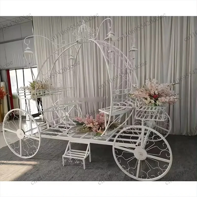 Pumpkin cart for sale, large white wedding decoration