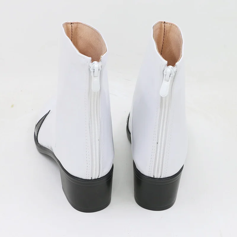 EVA Anime 00 Ayanami Rei Cosplay Kostüm Schuhe Weiße handgemachte Kunstlederstiefel