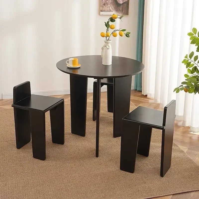 Solid Wood, Medieval, Simple, Stool, Dining Chair, Home, Chair, Back Chair, Makeup, Retro, Living Room