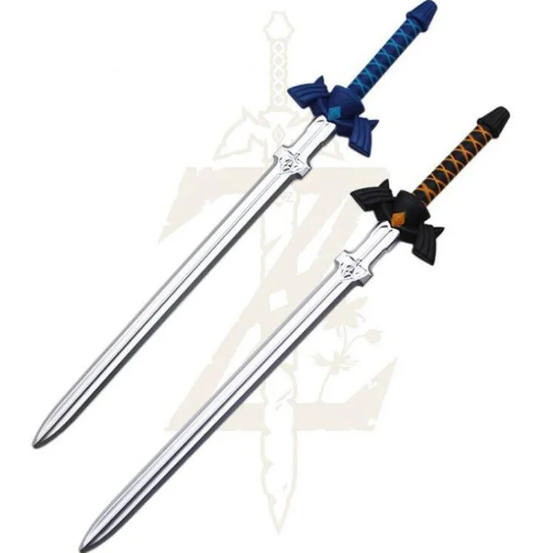 80cm Black/Blue skysword 1:1 Game Cosplay PU Cos Prop Halloween Link Weapon Role Play Action Figure Safe Child