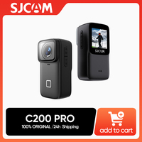 SJCAM C200 Pro 4K Action Camera with Portable Body 5M Waterproof FHD 6-Axis GYRO Video Body 5G WiFi Night Vision Sports DV