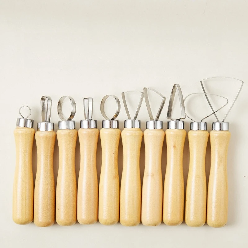 1 Set Pottery Clay Tool Set Ceramic Clay Scraper Large Head Knife DIY Handmade Tools Household Pottery Production