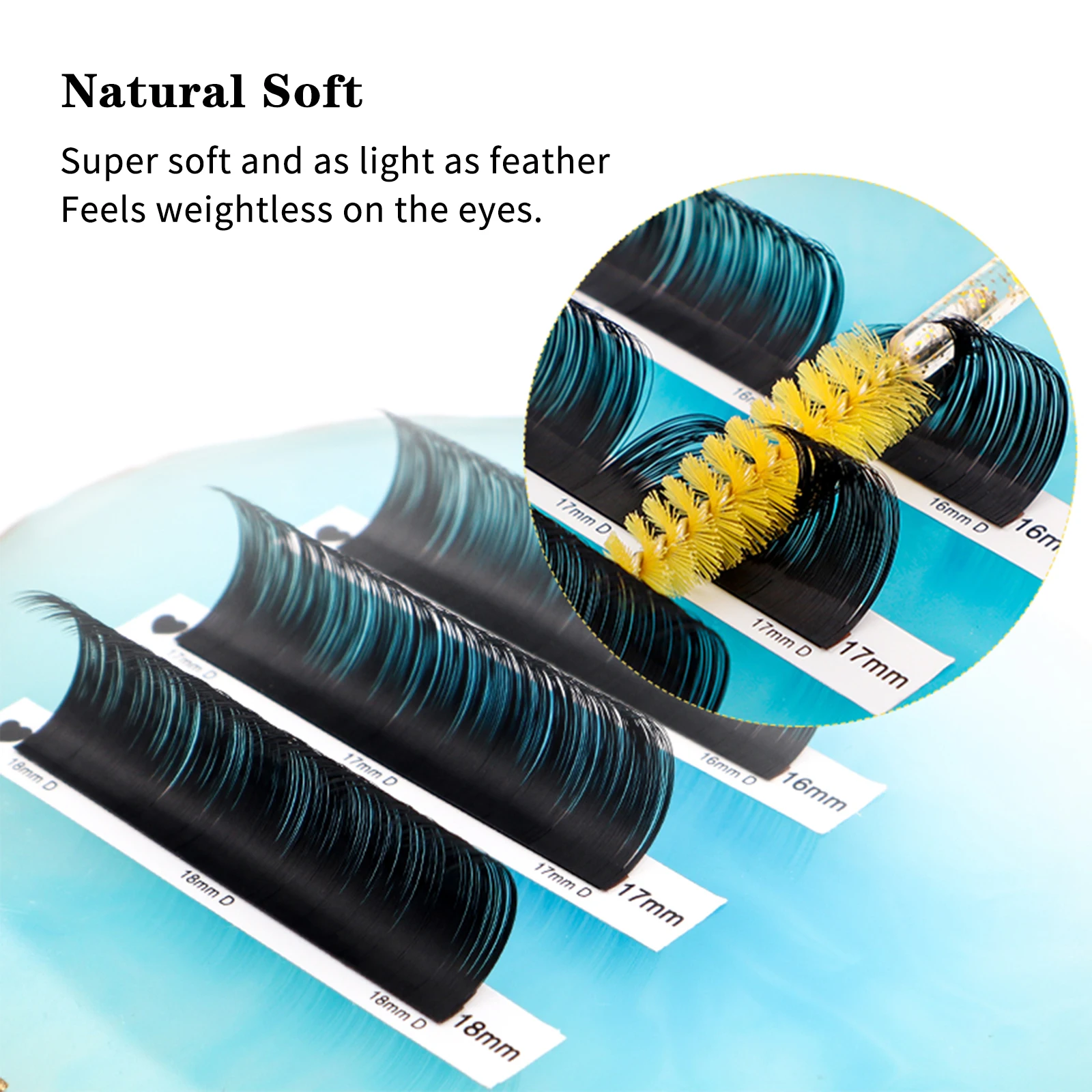 1 pc 0.03-0.20mm C/CC/D/DD Curl Eyelash Extension Thin and Soft Material Volume Lash Individual Eyelashes Premium Fake Lashes