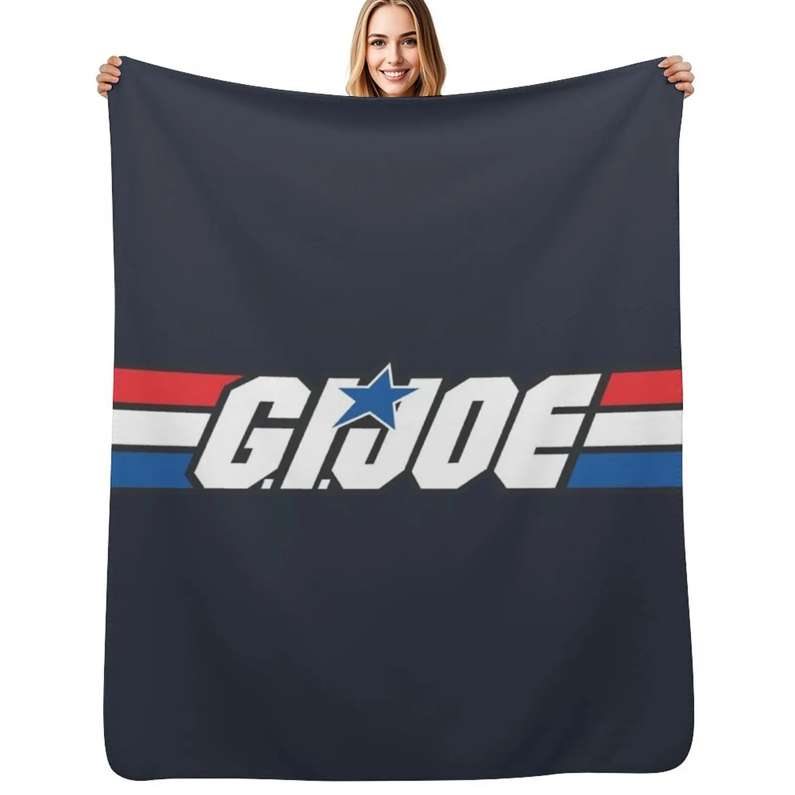 

Gi Joe Logo Design Throw Blanket anime valentine gift ideas Extra Large Throw Comforter Blankets