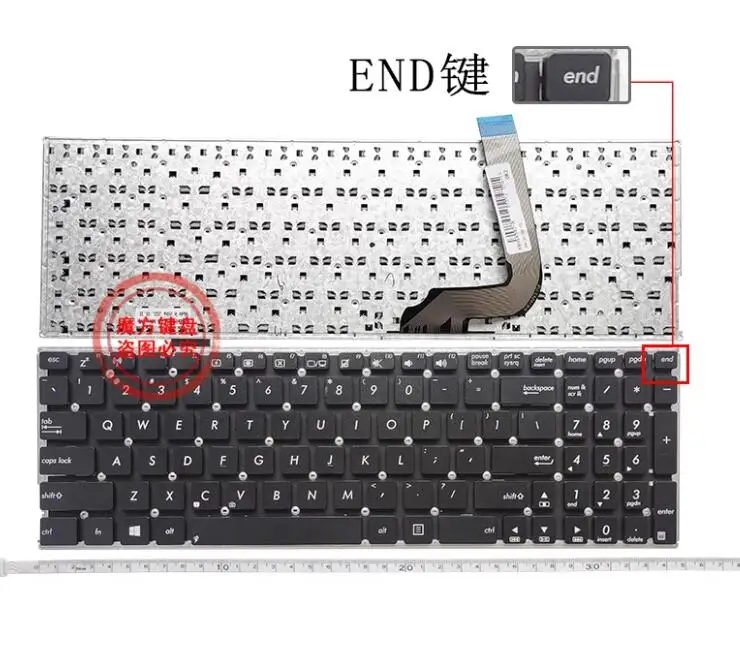 Новая клавиатура US для ASUS A542 A542B A542U A542UA A542UF A542UQ X542 X542U R542U K542 FL8000 A580U F580U (клавиша торца)