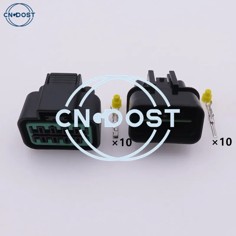 

1 Set 10 Pin PB625-10027 PB621-10020 AC Assembly Automobile Socket Waterproof Light Connector For Auto