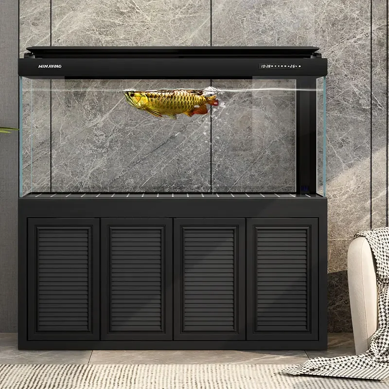 

Fish Tank Professional-Grade Bottom Filter Ultra-White Glass Aquarium Change Water Household Living Room Dragon Fish Tank