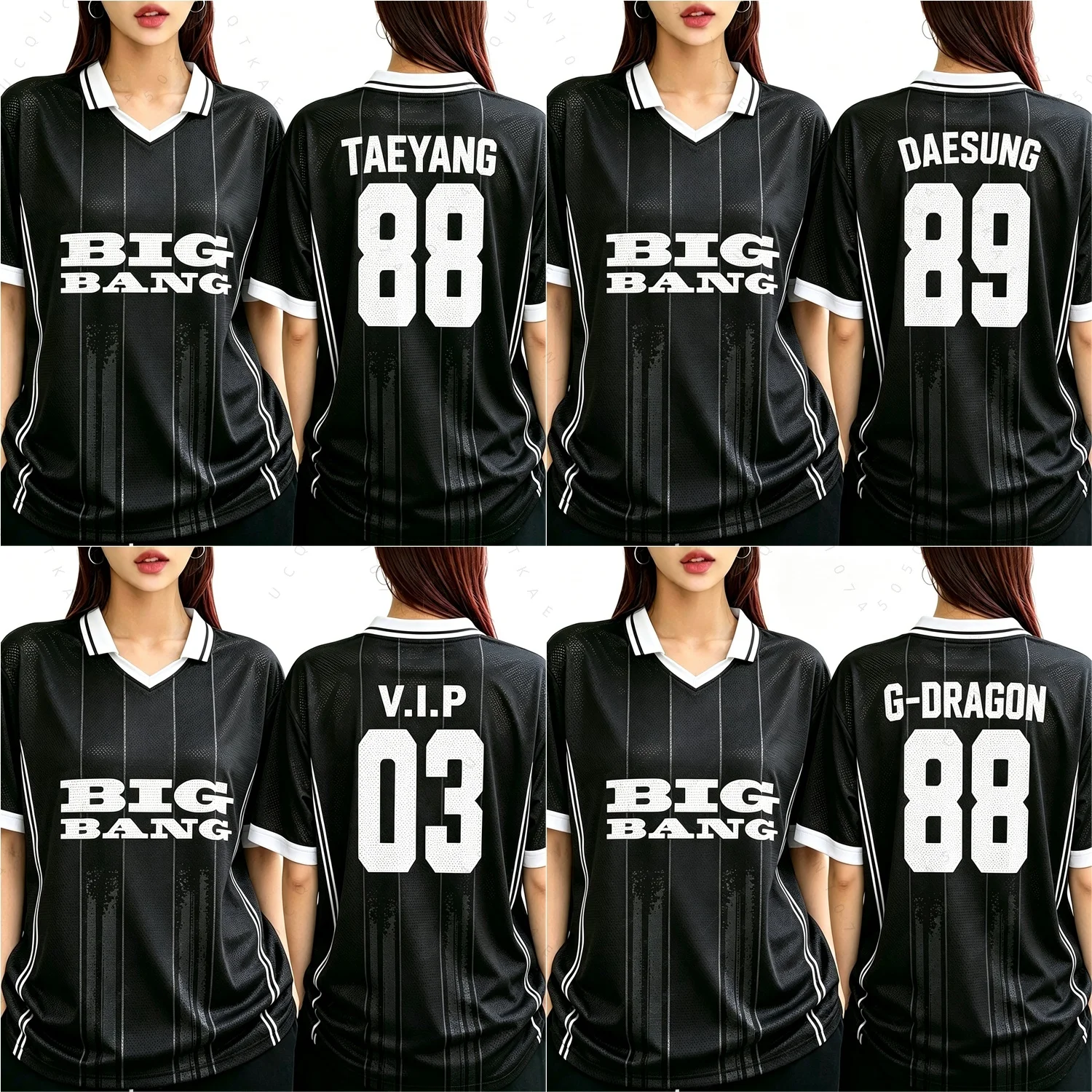 Koreanisches Kpop Big Bang 2026 World Concert Tour Trikot für Frauen, Geschenk für Fans, Sportliches Kurzarmshirt, G-DRAGON Fans, Y2K Eltern-Kind-Oberteile – Detail 5