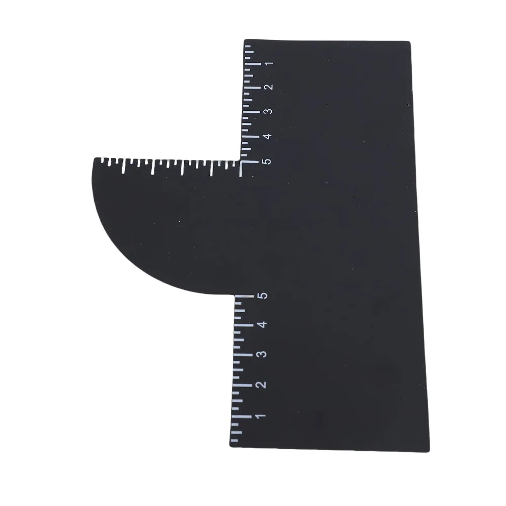 4pcs Reusable Hairline Shaping Tool Measurement Indicator Easy To Clean Barber Enhancement Card Edge Line Up Tool For Men