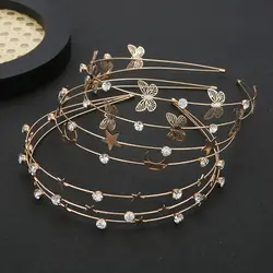 Simple Exquisite Moon Girls Star Female Headwear Butterfly Hair Hoop Hair Accessories Women Headband Korean Style Headband