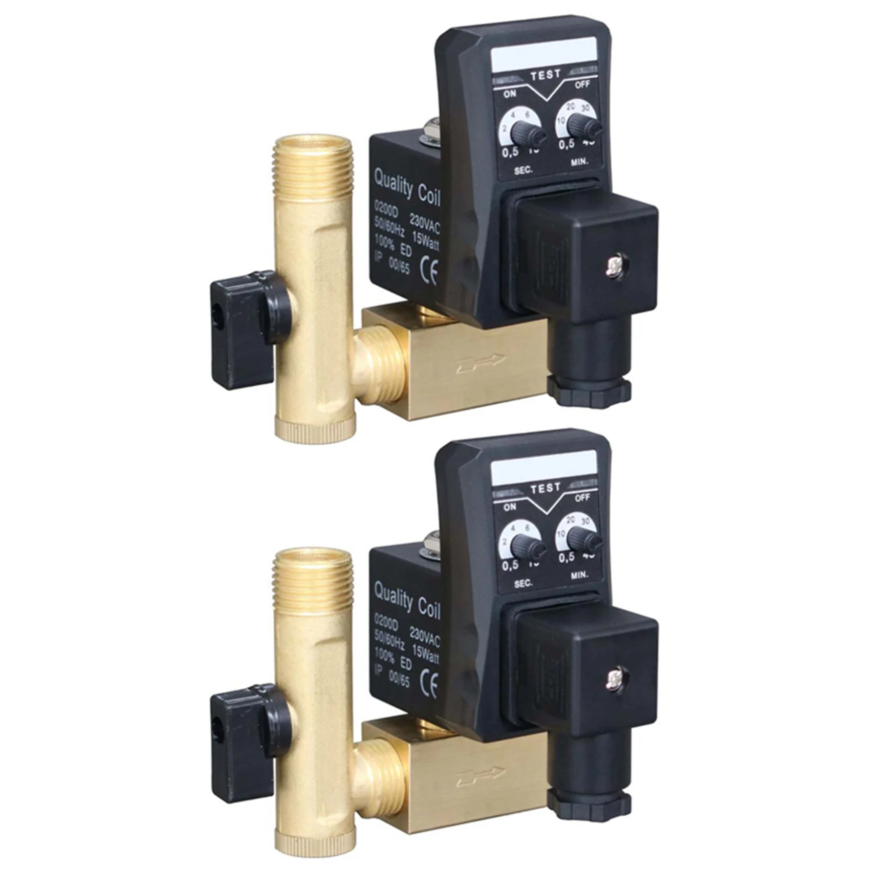 A02M-2X 1/2 Inch Dn15 Electric Timer Auto Water Valve Solenoid Electronic Drain Valve For Air Compressor Condensate