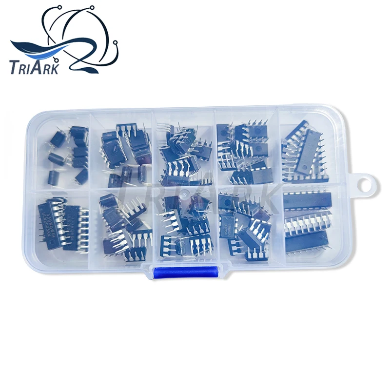 85PCS/Lot Electronic Component Assortment Kit LM324 LM358 LM386 LM393 UA741CP NE5532 NE555 PC817 ULN2003AN ULN2803APG DIP