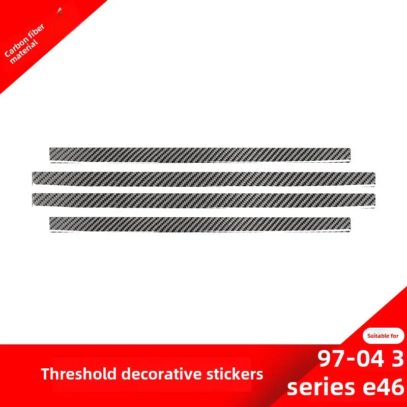 

Suitable for Bmw97-04Style3Seriese46Interior threshold bar pedal decorative sticker carbon fiber modification