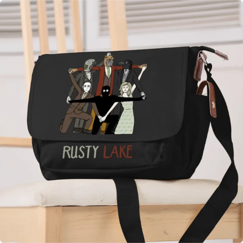 Anime Rusty Lake Casual Oxford Messenger Bag Mochila Bolso de hombro Estudiante Adolescente Regalo B1833