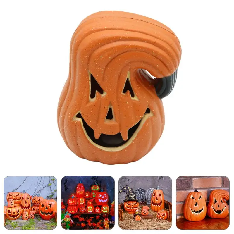 1Pc Dekorative Kürbis Halloween Requisiten Laterne Dekor Kürbis Dekoration Kürbis Licht Outdoor Halloween Decorationsation – Detail 2