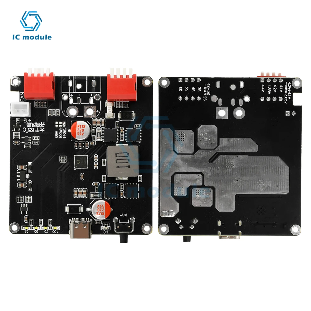 

S 3S 4S 5S 6S Lithium Battery Charging Board 140W Bidirectional Fast Charger Module 2IP2366 Li-ion Lifepo4 BMS Charger Module