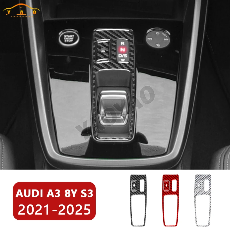 

Car Sticker For Audi A3 8Y S3 2021-2025 Gear Shift Switch Button Frame Trim Decoration Car Interior Accessories