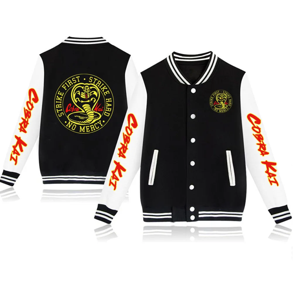 The Karate Kid Cobra Kai Hoodies Men 2023 New Spring Autumn Baseball Jacket Cosplay Costume Tops Men's HarajukuTracksuits