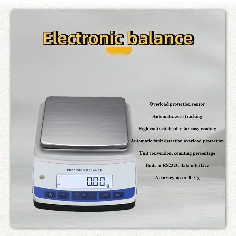 Series Laboratory Balance Digital Electronic Analytical  Electronic Scale 1kg 0.01g High Precision Lab Balances