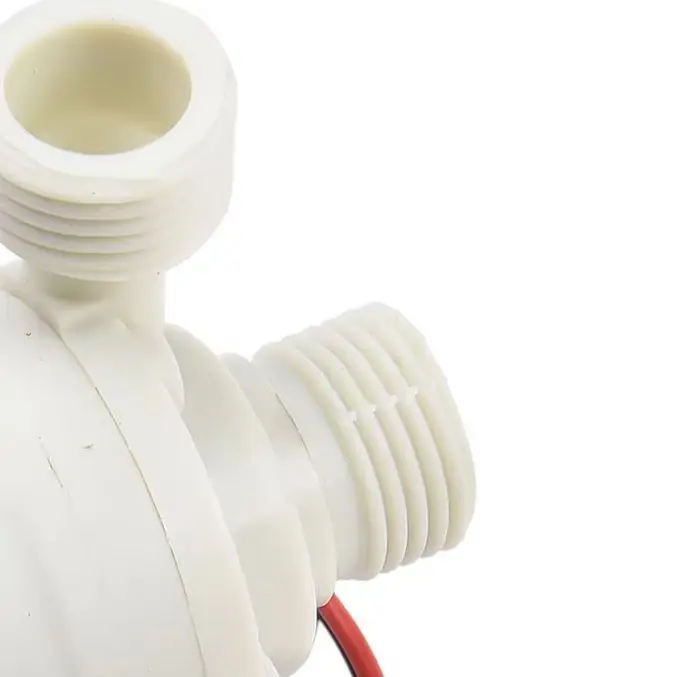 12V DC Brushless Solar Water Pump with 1/2 Inch Male Thread for BSP NPT Female Fittings Max Flow 8L Min Quiet Operation 30dB