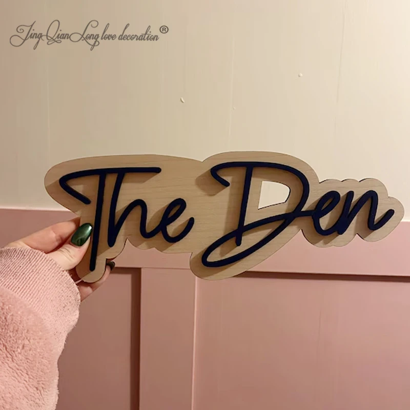 

Custom Name Sign for Nursery Wooden Name Plaque Baby Girl Wall Decor Boys Room Nameplate Birthday Laser Cut Letters Sign