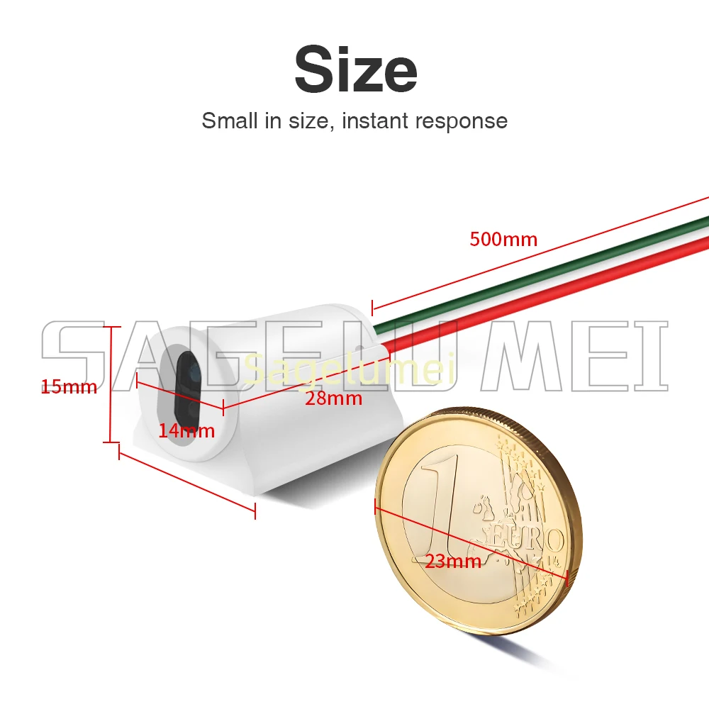 LED-Controller GL-SW-001 Mini White Shell IR-Sensor Auto On/Off Gesteuerung für WLED/ZigBee Schrankleuchte Sofortige Reaktion