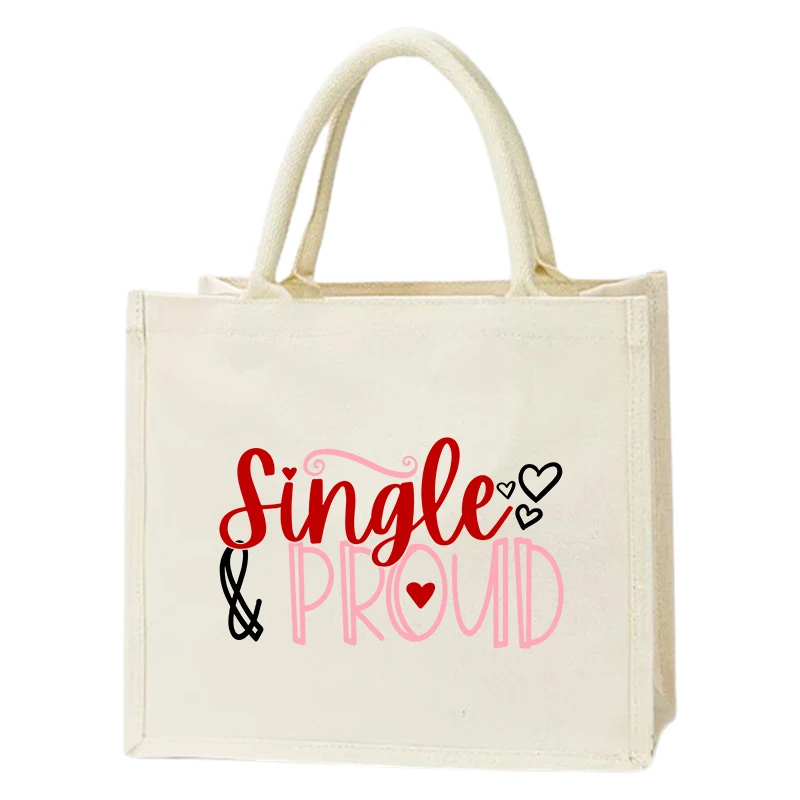 

Romantic Valentine's Day logo pattern handbag, women's romantic confession shoulder bag, fashionable gift Y2K handbag