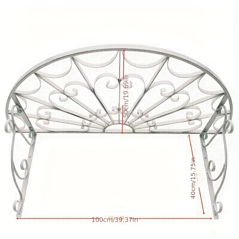 Vintage-Style Iron Flower Stand and Trellis for Home Use, American-Style Window Eaves Rain Shelter Decoration, Rain and Sun Protection Hanging Rack image 4