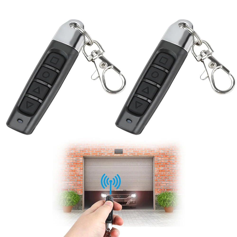 Mini Chaveiro Controle Remoto 4 Botões 433MHz Universal para Portão de Garagem e Cancela Automação