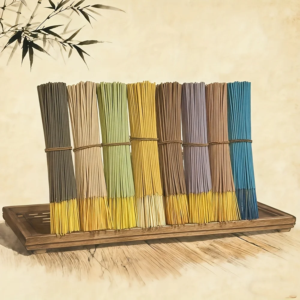 245 أعواد بخور من الخيزران الطبيعي - عطر يدوم طويلاً، تحتوي على حكيم أبيض، قفازات، مر، كمثرى، زهر الكرز، المسك الأبيض، عشب الليمون والفانيليا، مناسبة للمنزل والمكتب واليوجا والتأمل والفنادق - مثالية لعيد الميلاد والهالوين وعيد الفصح #6