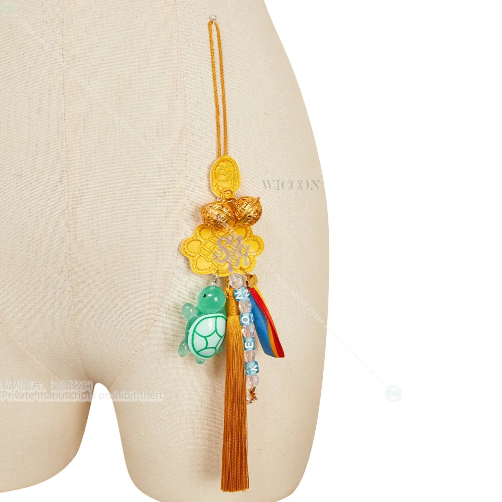 Kpop شيطان زوي تأثيري أنيمي زي لطيف الصينية عقدة الدعائم لطيف السلحفاة زوي اسم قلادة جيراي كي الفتيات الدعائم هالوين كوس