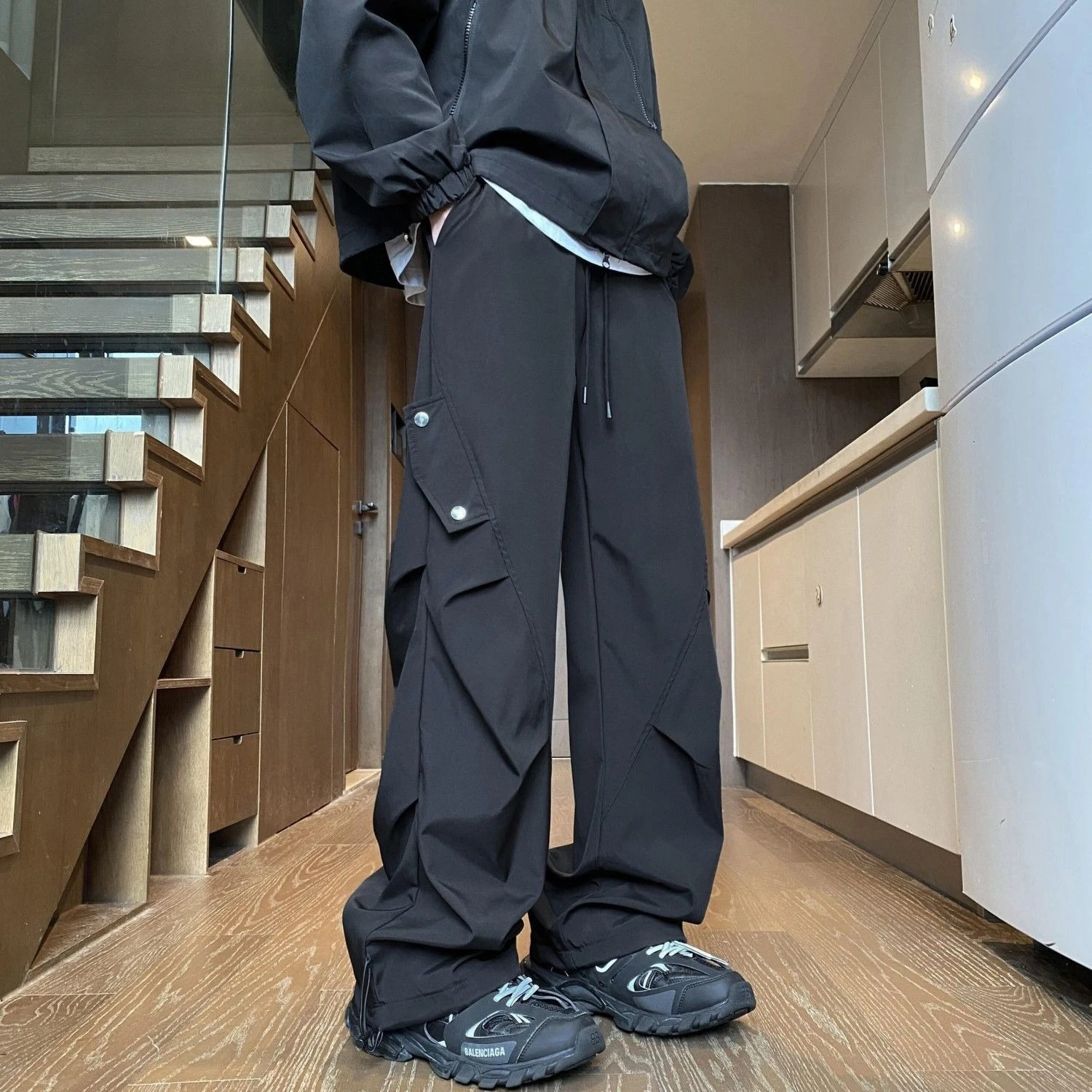 

Мужские функциональные брюки-карго American Cargo для активного отдыха, весна-осень, свободный крой, модные, водонепроницаемые, для походов