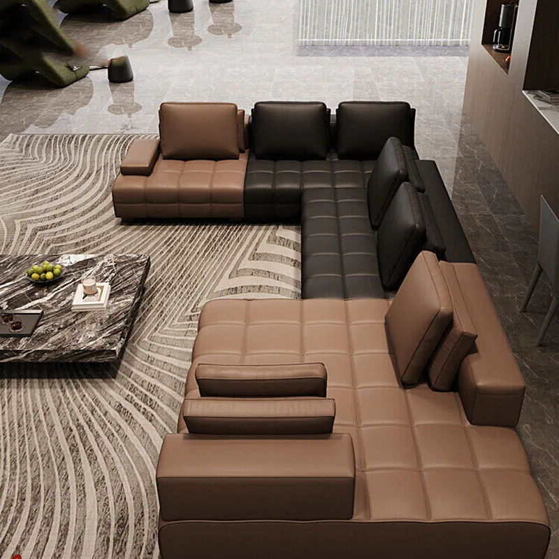 أرائك غرفة المعيشة الحديثة المقطعية، صالة مميزة، أرائك غرفة المعيشة المريحة، طاولات المؤتمرات، أثاث منزلي من Muebles #2