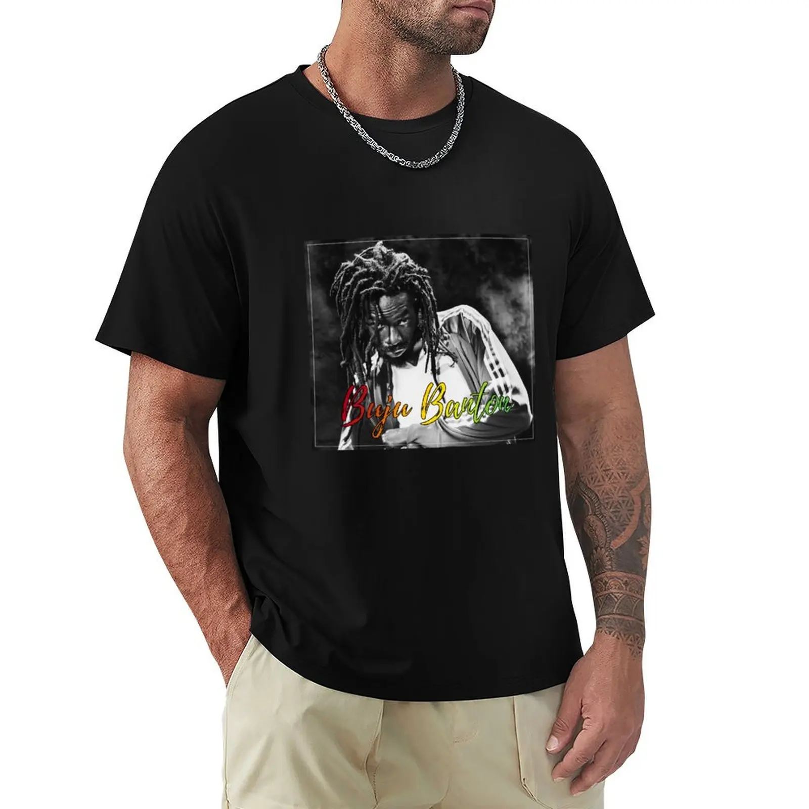 

Buju Banton Reggae Legend T-shirt boys animal print new edition summer tops Men's t-shirts